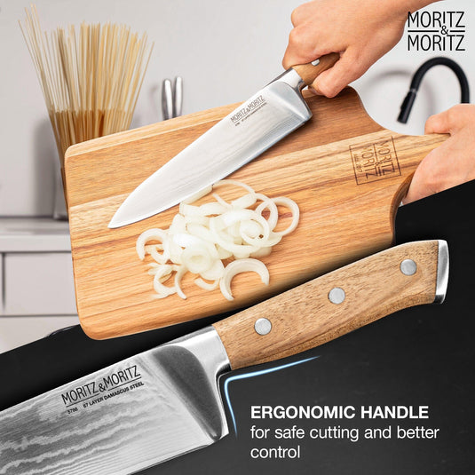 67-Layer Damascus Steel Professional Knife (8 inches) by Moritz & Moritz