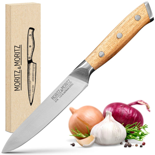 German Steel Professional Multipurpose Kitchen Knife (5 inches) by Moritz & Moritz
