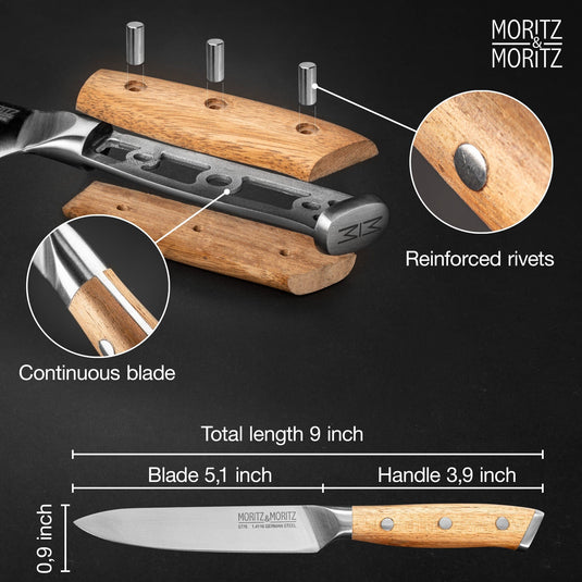 German Steel Professional Multipurpose Kitchen Knife (5 inches) by Moritz & Moritz