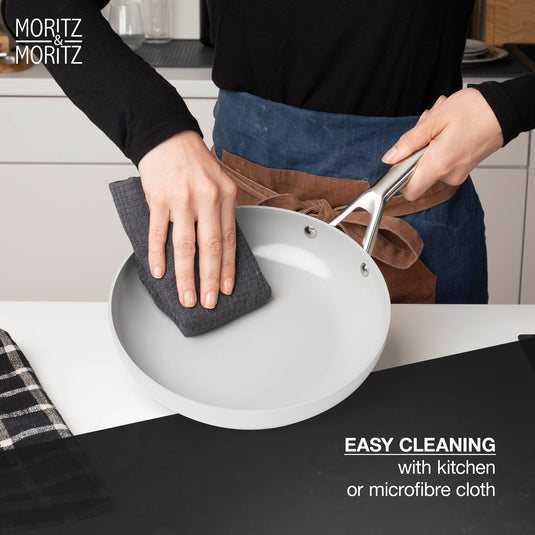 7-Piece Cast Aluminum Pot and Pan Set with Lids by Moritz & Moritz