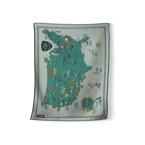 Nomadix Blanket Towel: National Parks and Monuments Map
