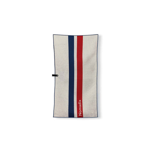 Nomadix Fitness Towel: Rally White Red and Blue