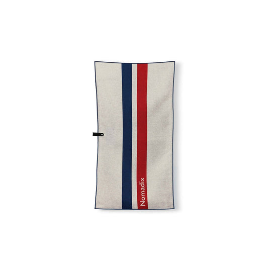 Nomadix Fitness Towel: Rally White Red and Blue