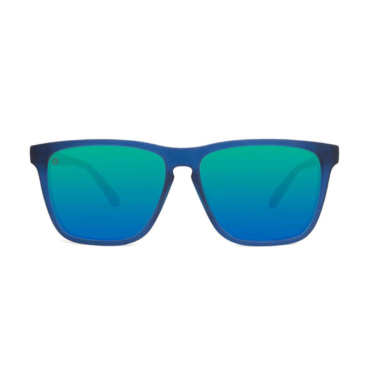 Knockaround Fast Lanes Sport Sunglasses - Rubberized Navy / Mint