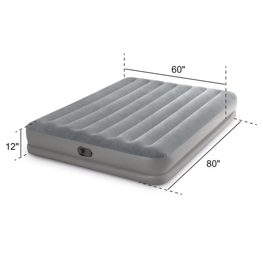 Intex Queen Dura Beam Prestige Airbed w/ Fastfill USB Pump