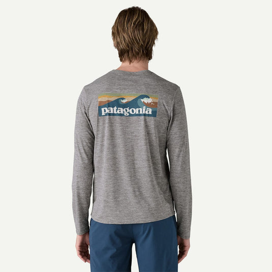 Patagonia Men's Long Sleeve Cap Cool Daily Graphic Shirt - Waters