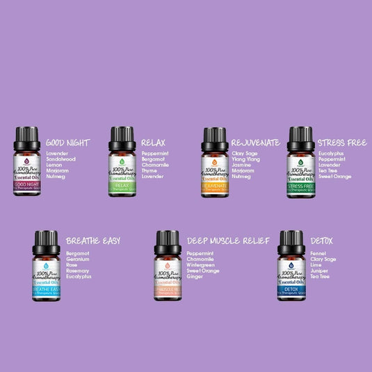 14 Pack of 100% Pure Essential Aromatherapy Oils by Pursonic