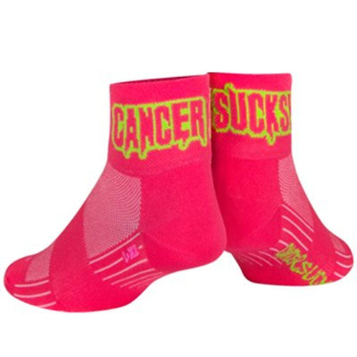 SockGuy Cancer Sucks Pink 2.5 SGX Socks