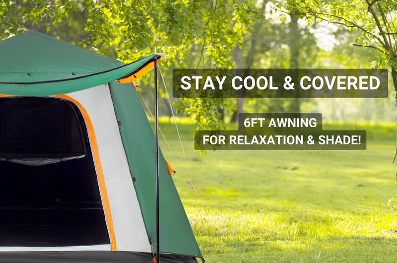 Load image into Gallery viewer, Crua Outdoors Noir 6 | Full Flysheet With Awning
