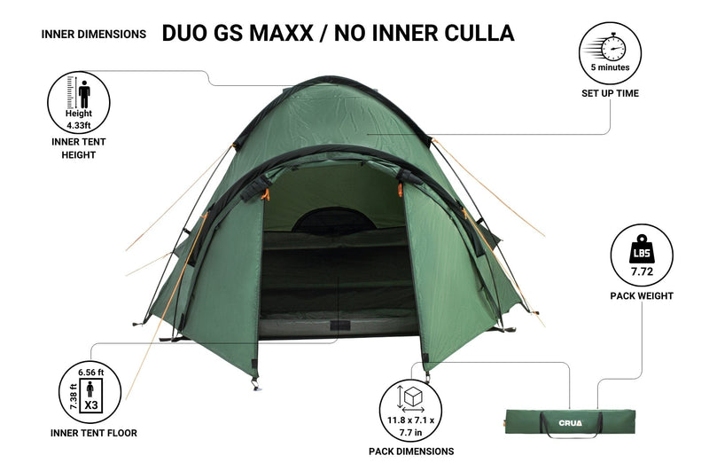 Load image into Gallery viewer, Crua Outdoors Duo GS Maxx | 3 Person Insulated Dome Tent
