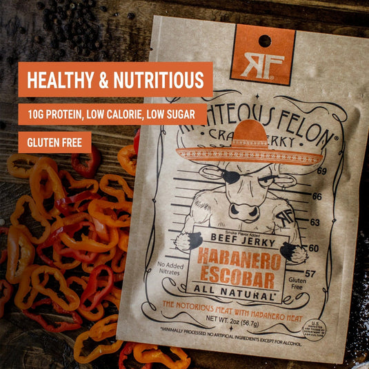 Righteous Felon Habanero Escobar Beef Jerky