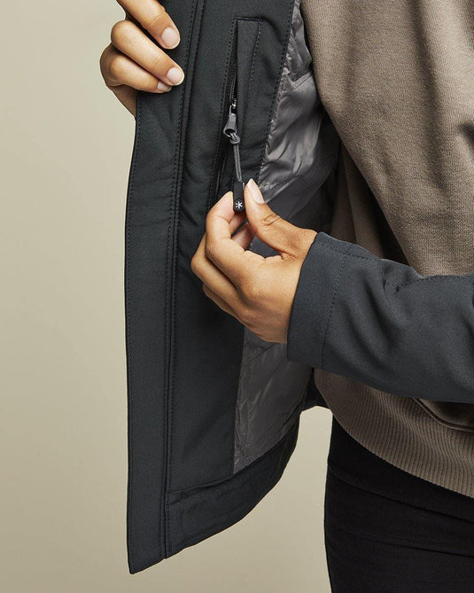 Luna Women’s Heated Jacket Black by Kelvin Coats