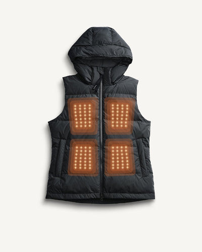 Sol Women’s Heated Vest Black by Kelvin Coats