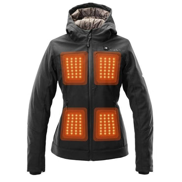 Luna Women’s Heated Jacket Black by Kelvin Coats